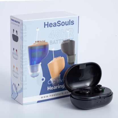 HeaSouls CIC Hearing Aids +  UV Sterilizer
