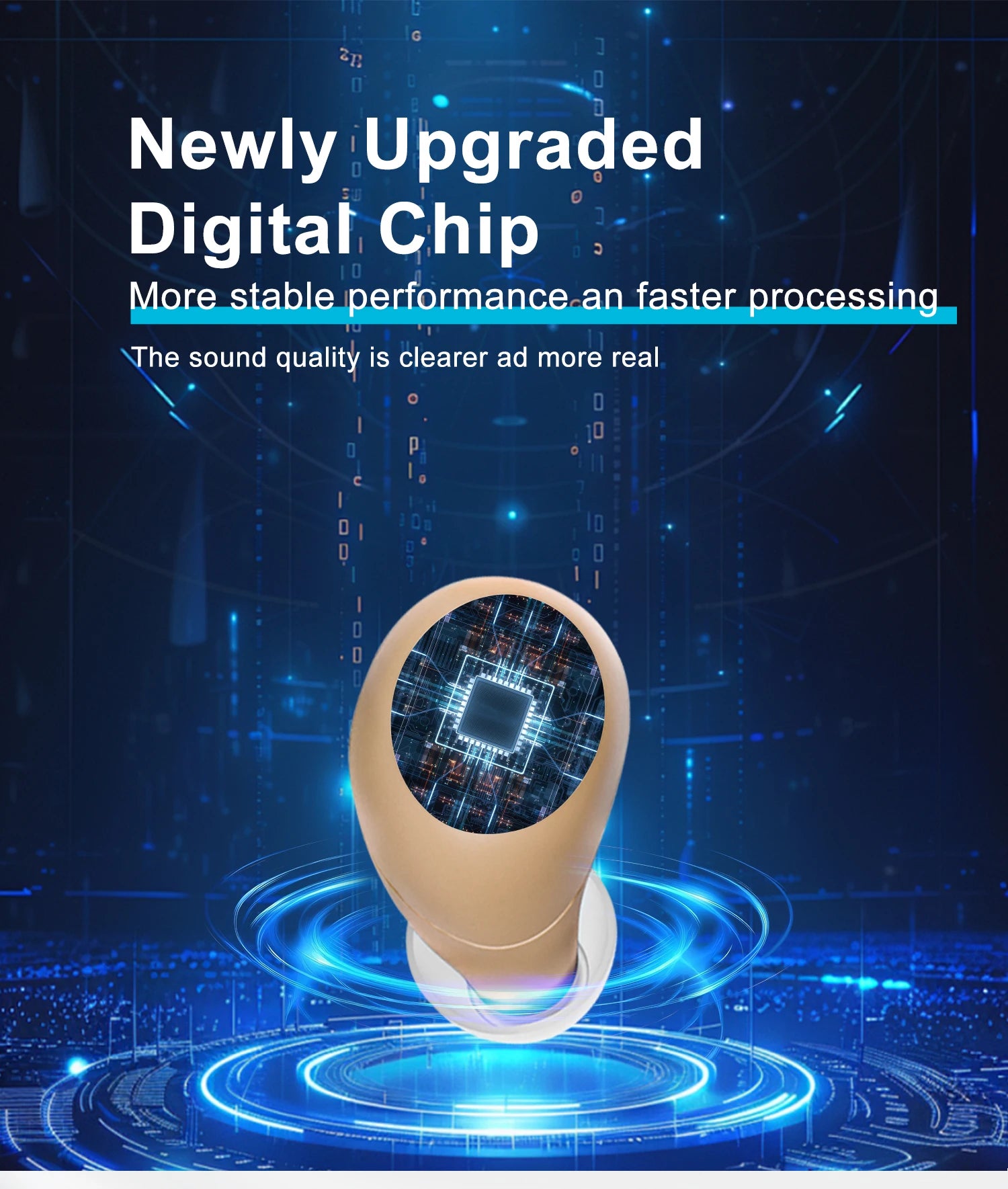 HeaSouls™ Tiny ITE Bluetooth Hearing Aids (App Controlled)